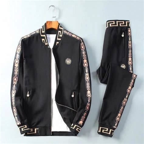 versace fall 2019 men suits|Versace tracksuit men's sale.